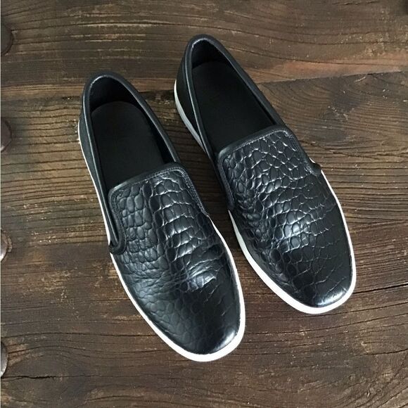 LOGO Lori Goldstein Slip-on Sneakers Embossed Croc - Picture 5 of 8